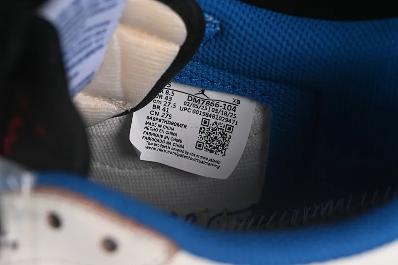 All categories Air Jordan Jordan series basketball shoes Air Jordan 1 Low High-end customized low-top sneakers OG version Travis Scott x Air Jordan 1 Low OG AJ1 Joe 1 undercut low-top DM7866-104